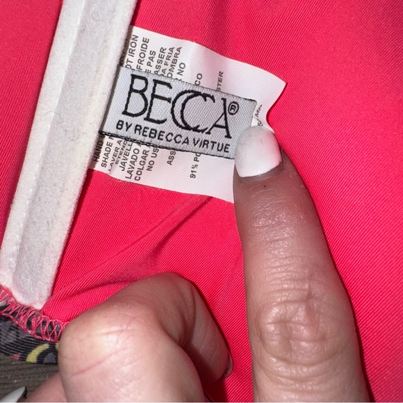 BECCA Rebecca Virtue Paisley Bikini Top Medium Euro Summer Boho Glam Resort Swim - Picture 4 of 5